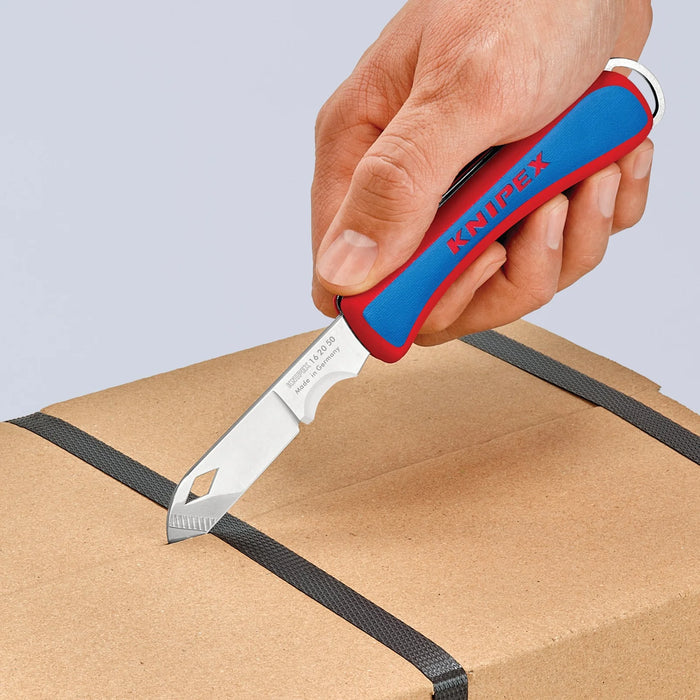 KNIPEX 16 20 50 SB Folding Knife for Electricians,120mm - 16 20 50 SB