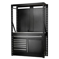 BUNKER 14 Piece Modular Storage Combo 2 Tier Racking with Stainless Steel