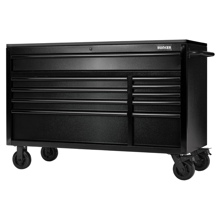 Draper 56" 10 DRAWER TROLLEY BLACK - B100-56BK