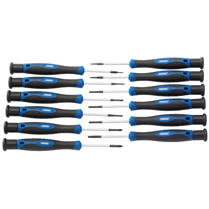 Draper Precision Screwdriver Set (12 Piece) - 865/P/12