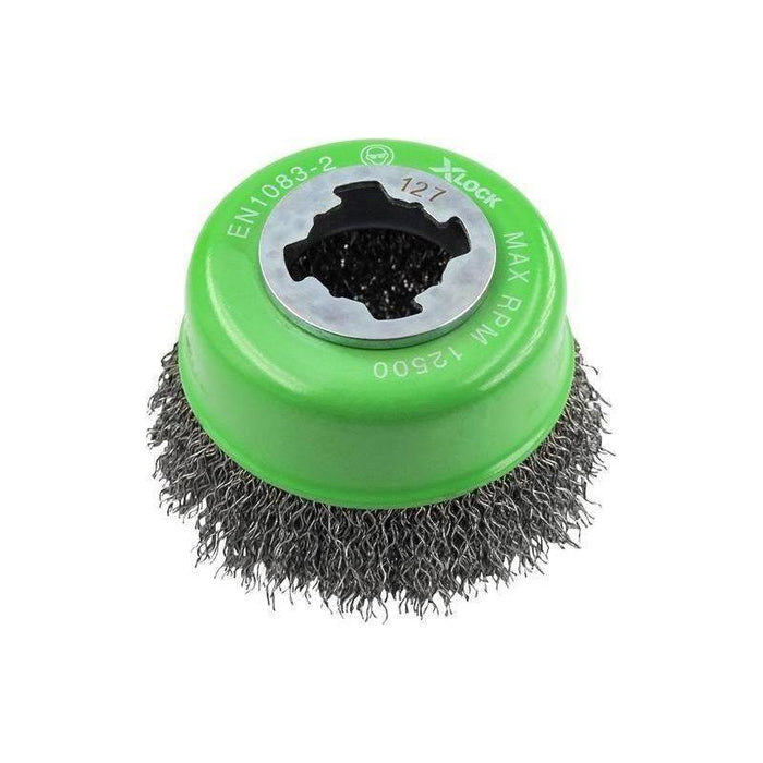 Faithfull X-LOCK Wire Cup Brush 75mm M14x2, 0.30mm Stainless Steel Wire Faithfull - Town Tools