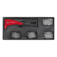 Sealey Tool Tray with Riveter & 400 Assorted Rivet Set TBT15