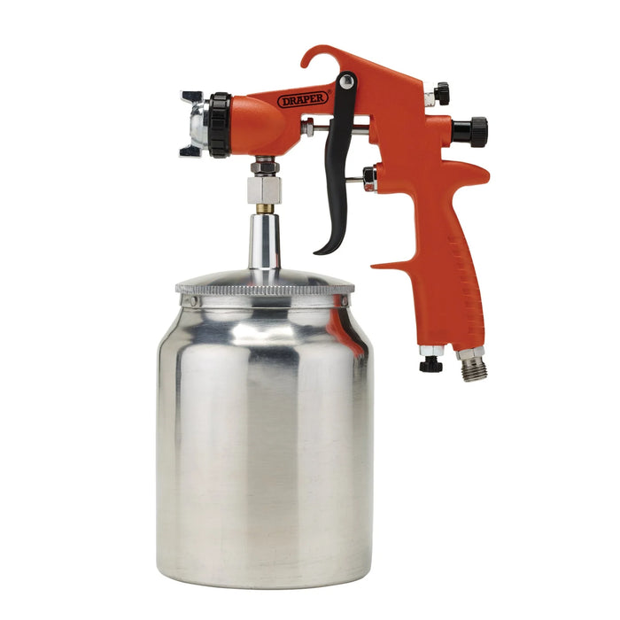 Draper Suction Air Paint Spray Gun, 1L, 1.8mm - DAT-SASG1L