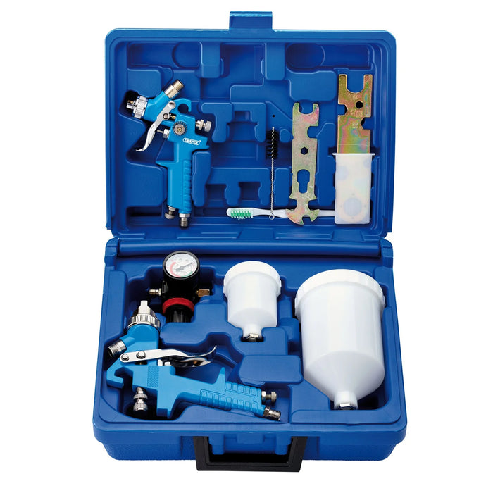 Draper HVLP Air Paint Spray Gun Kit (7 Piece) - DAT-HASGK7