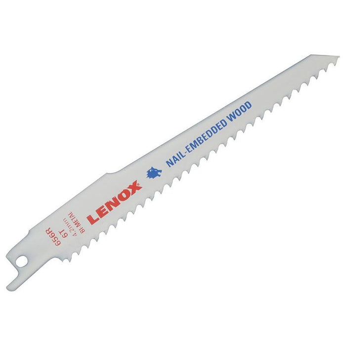 Lenox 20572-656R Wood Cutting Reciprocating Saw Blade 150mm 6 TPI (Pack 5) LENOX - Town Tools