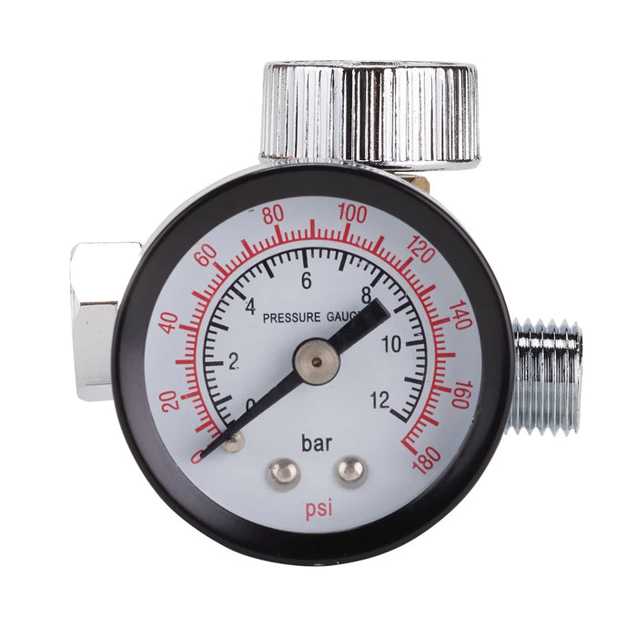 Draper 1/4" BSP On-Gun Air Regulator and Gauge, 180psi - DAT-OARG