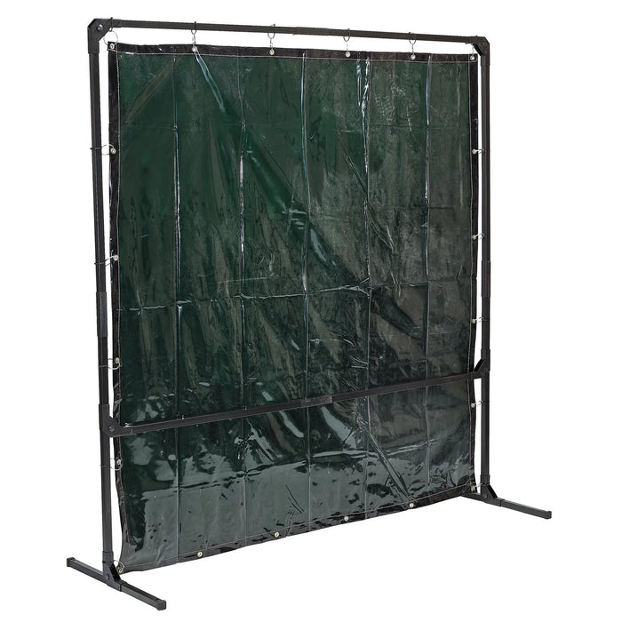 Draper Welding Curtain with Metal Frame, 6' x 6' - WCF6X6