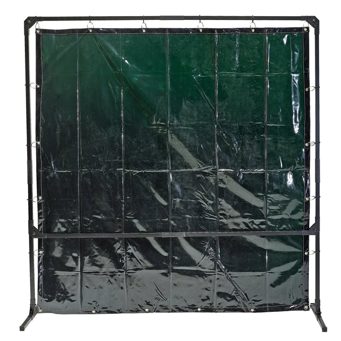 Draper Welding Curtain with Metal Frame, 6' x 6' - WCF6X6