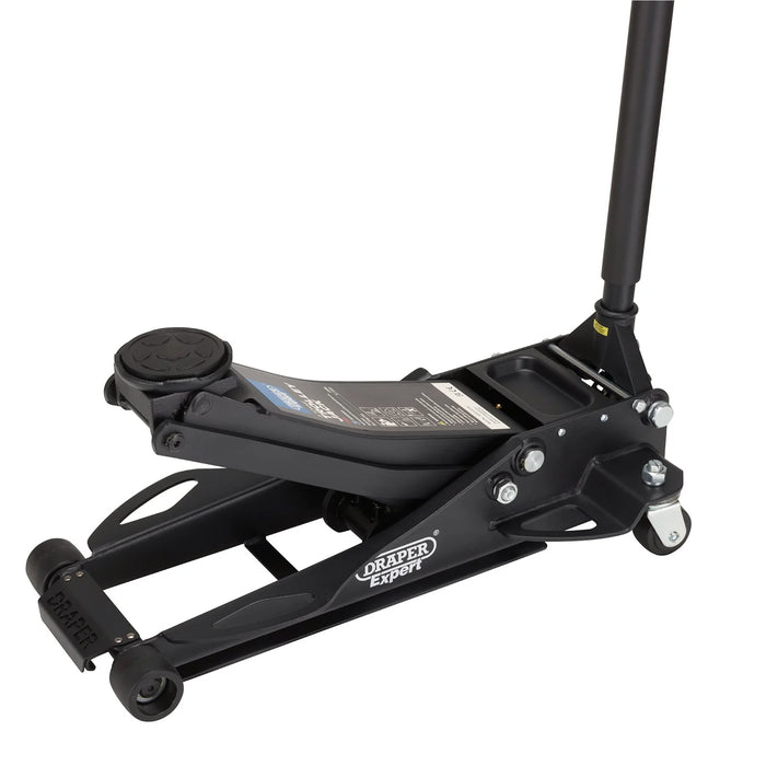Draper Expert Professional Low Profile Fast Lift Garage Trolley Jack, 3 Tonne