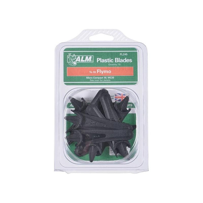 Alm Manufacturing FL245 Plastic Blades Half Moon Mounting to Suit Flymo ALM Manufacturing - Town Tools