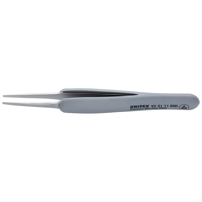 Draper Knipex 92 21 11 ESD Precision Tweezers with rubber handles ESD, 123mm Draper - Town Tools
