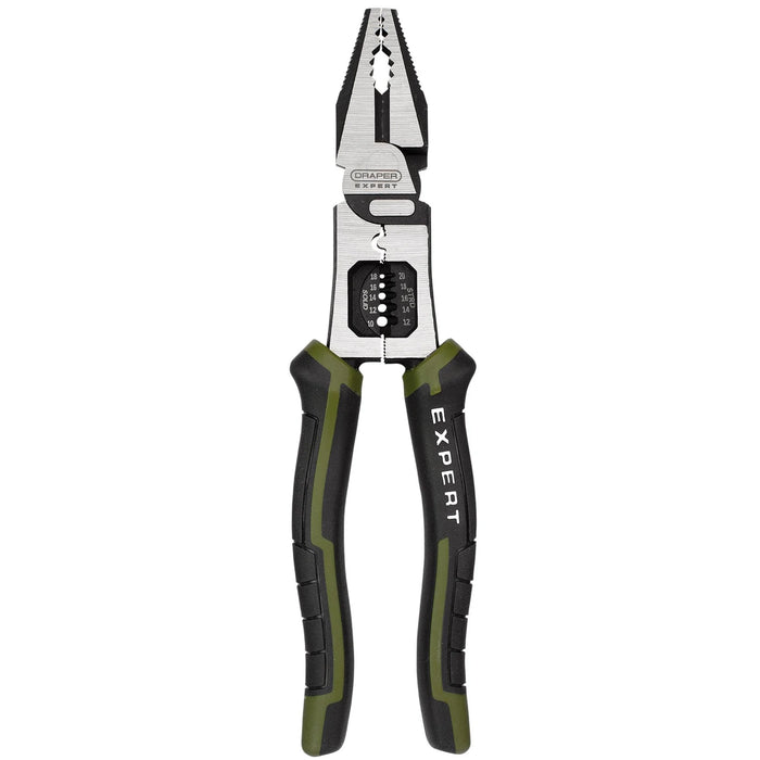 Draper Expert Combination Pliers with Wire Stripper, 200mm - PL-EX/CPWS-200