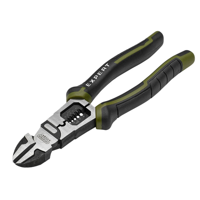 Draper Expert Side Cutters with Wire Stripper, 200mm - PL-EX/SCWS-200