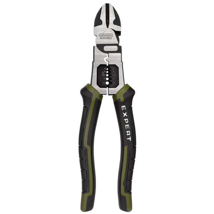 Draper Expert Side Cutters with Wire Stripper, 200mm - PL-EX/SCWS-200
