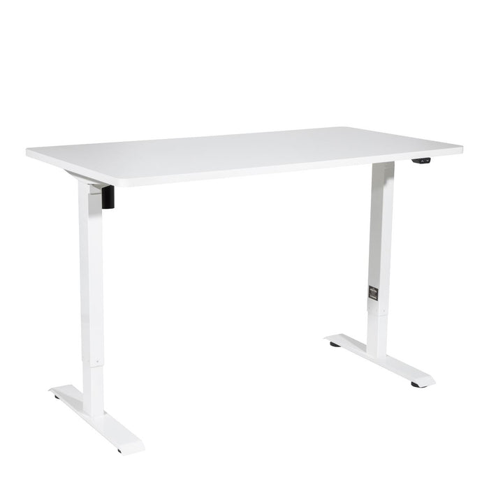 Dellonda Single Motor  Adjustable-Height Electric Sit/Stand Desk - White Desktop