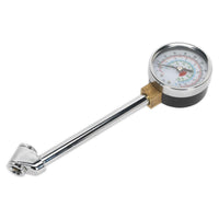 Sealey Twin Connector Tyre Pressure Gauge 0-220psi TSTPG34