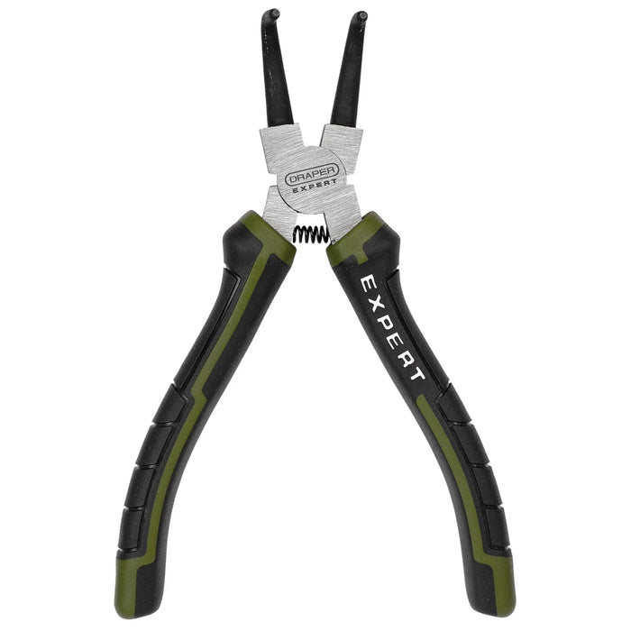 Draper Expert Bent Internal Circlip Pliers, 180mm - PL-EX/BTICP-180