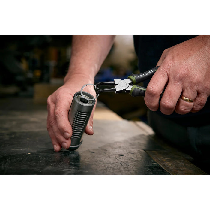 Draper Expert Bent Internal Circlip Pliers, 180mm - PL-EX/BTICP-180