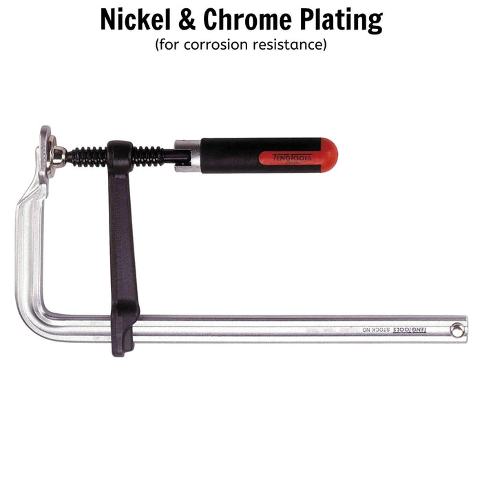 Teng Tools F-Type Clamp Swivel Handle 300 x 100mm Teng Tools - Town Tools 
