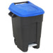 Sealey Refuse/Wheelie Bin with Foot Pedal 100L Blue BM100PB Sealey - Town Tools 