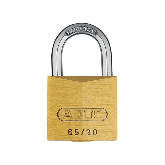 Abus Mechanical 65/30mm Brass Padlock Keyed Alike 301 ABUS Mechanical - Town Tools