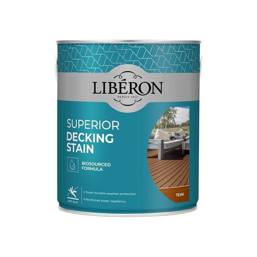 Liberon Superior Decking Stain Teak 2.5 litre Liberon - Town Tools
