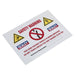 Sealey Hybrid/Electric Vehicle Warning Sign HYBRIDSIGN Sealey - Town Tools 