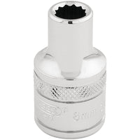 Draper HI-TORQ 12 Point Socket, 1/2" Sq. Dr., 8mm 33038
