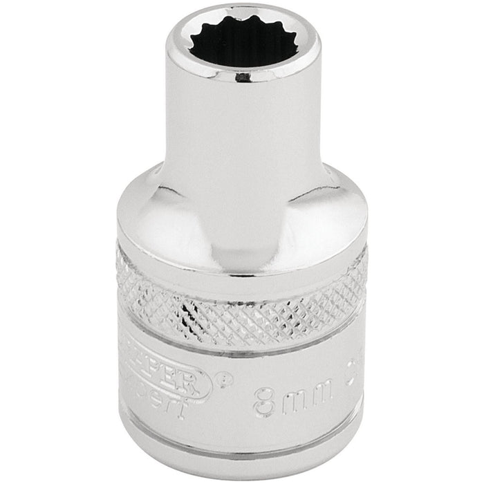 Draper HI-TORQ 12 Point Socket, 1/2" Sq. Dr., 8mm 33038 Draper - Town Tools 