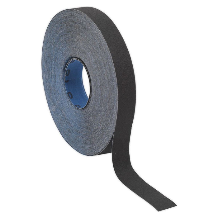 Sealey Emery Roll Blue Twill 25mm x 25m 80Grit ER252580 Sealey - Town Tools 