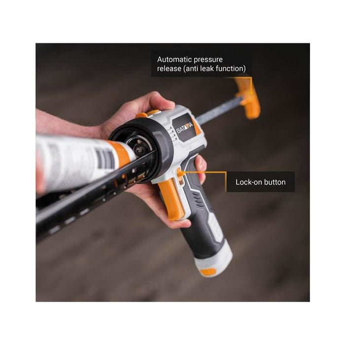 Batavia MAXXPUSH Caulking Gun with LED Light 6V (AA Batteries) Batavia - Town Tools