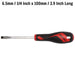 Teng Tools Flat Screwdriver 1.2 x 6.5 x 100mm L Hex Shaft Teng Tools - Town Tools 