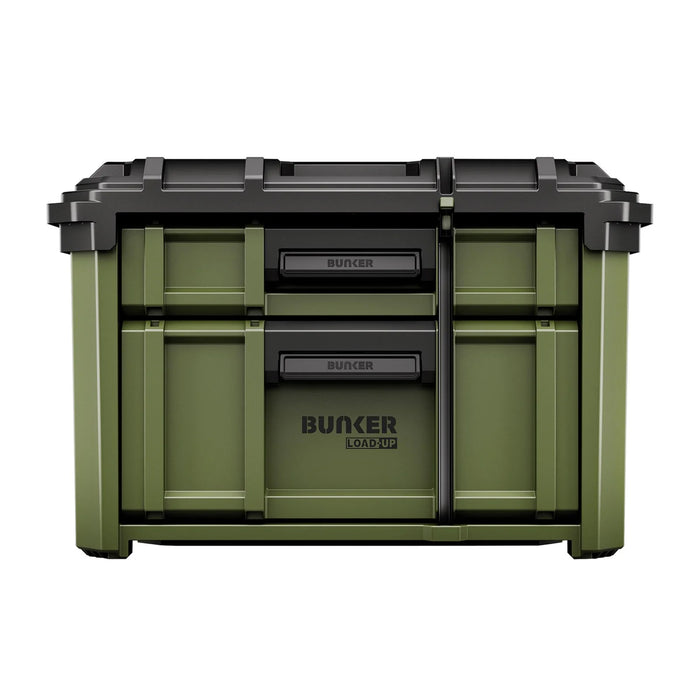 BUNKER Load-Up Stacking 2 Drawer Tool Box, 570mm - B600-2DTB