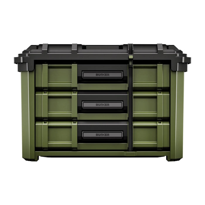 BUNKER Load-Up Stacking 3 Drawer Tool Box, 570mm - B600-3DTB