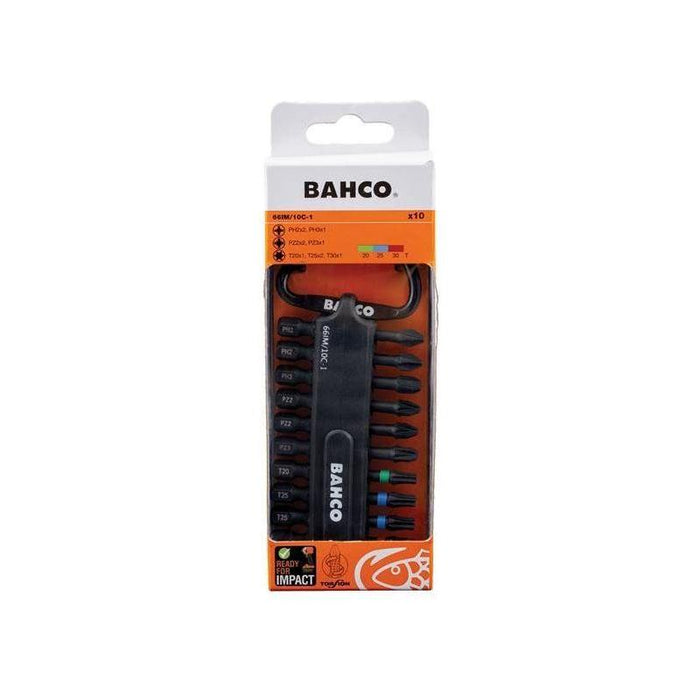 Bahco 66IM/10C-1 Heavy-Duty Torsion Bit Set, 10 Piece Bahco - Town Tools