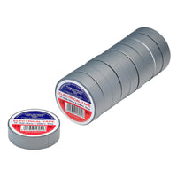 Non-Branded Grey PVC Electrical Insulation Tape, 19mm x 20m (Pack of 10)