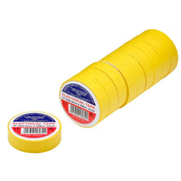 Non-Branded Yellow PVC Electrical Insulation Tape, 19mm x 20m (Pack of 10)