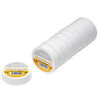 Non-Branded White PVC Electrical Insulation Tape, 19mm x 20m (Pack of 10)