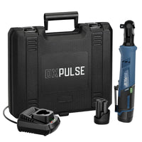 DXPULSE 12V Brushless Ratchet Wrench Kit, 1/2" Sq. Dr., 2 x 2.0Ah Batteries, 1 x