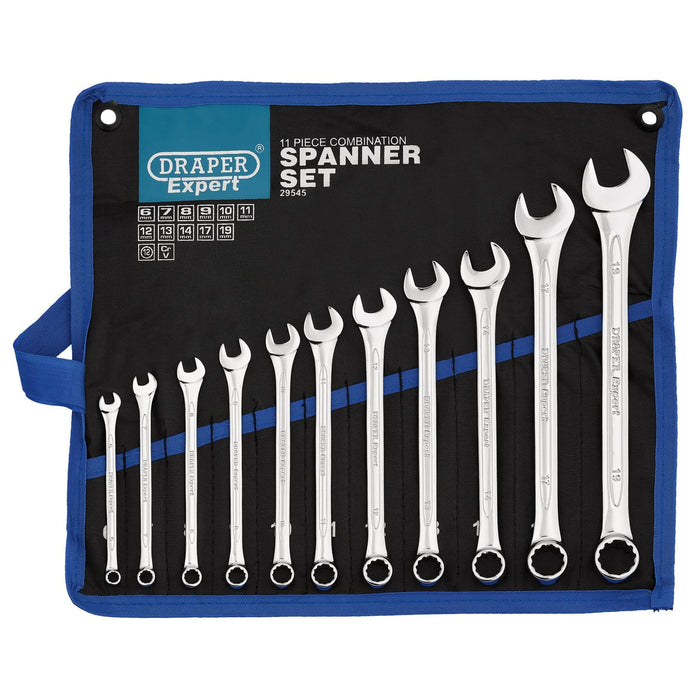 Draper Expert HI-TORQ® Metric Combination Spanner Set (11 Piece) - 8220/11/MM
