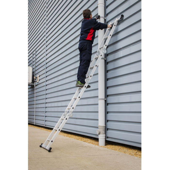 Sealey Folding Platform Ladder 4-Way Aluminium - BS EN 131 AFPL1 Sealey - Town Tools 