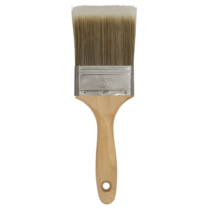 Sealey Wooden Handle Paint Brush 76mm SPBS76W Sealey - Town Tools 