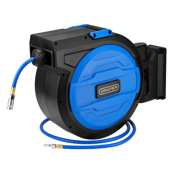 Draper Retractable Air Hose Reel, 12-30m, 8mm ID