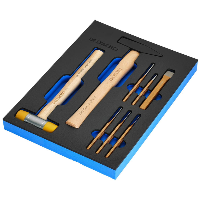 Bunker Hammer and Pin Punch Set in EVA Foam Inlay (8 Piece) - DELTACH-561023