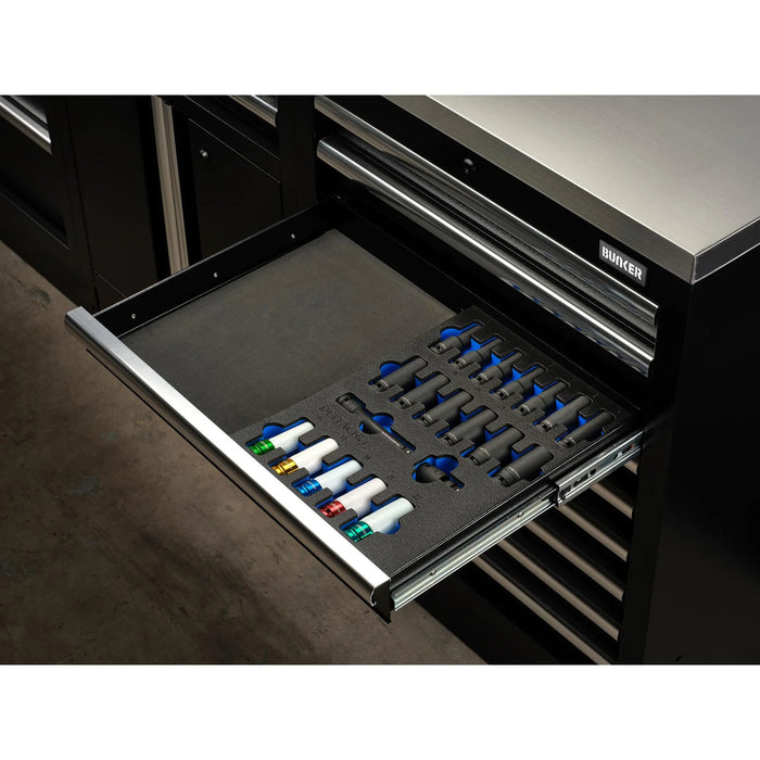 Bunker Impact Socket Set in EVA Foam Inlay, 1/2" (20 Piece) - DELTACH-561025