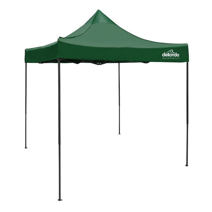 Dellonda 2x2m Pop-Up Gazebo Heavy Duty  with Carry Bag - Dark Green