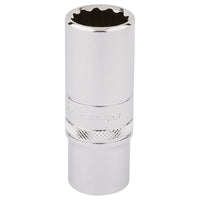 Draper HI-TORQ 12 Point Deep Socket, 3/8" Sq. Dr., 17mm 33013