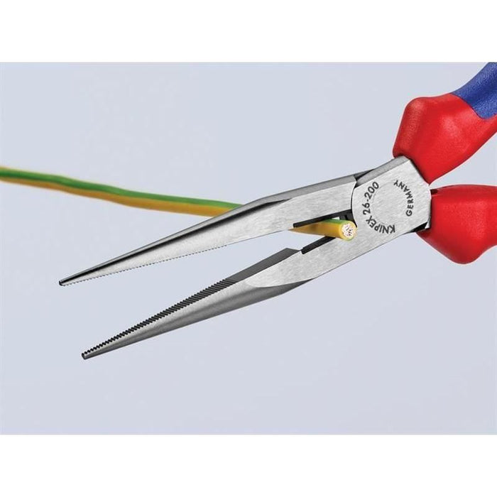 Knipex Snipe Nose Side Cutting Pliers (Stork Beak) Multi-Component Grip 200mm (8in) Knipex - Town Tools