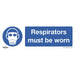 Sealey Mandatory Safety Sign Respirators Must Be Worn Self-Adhesive Vinyl Pack o Sealey - Town Tools 