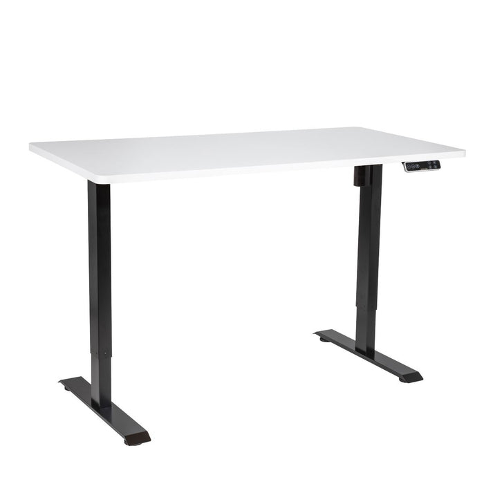 Dellonda White Electric Height Adjustable Standing Desk Memory Quiet 1400x700mm